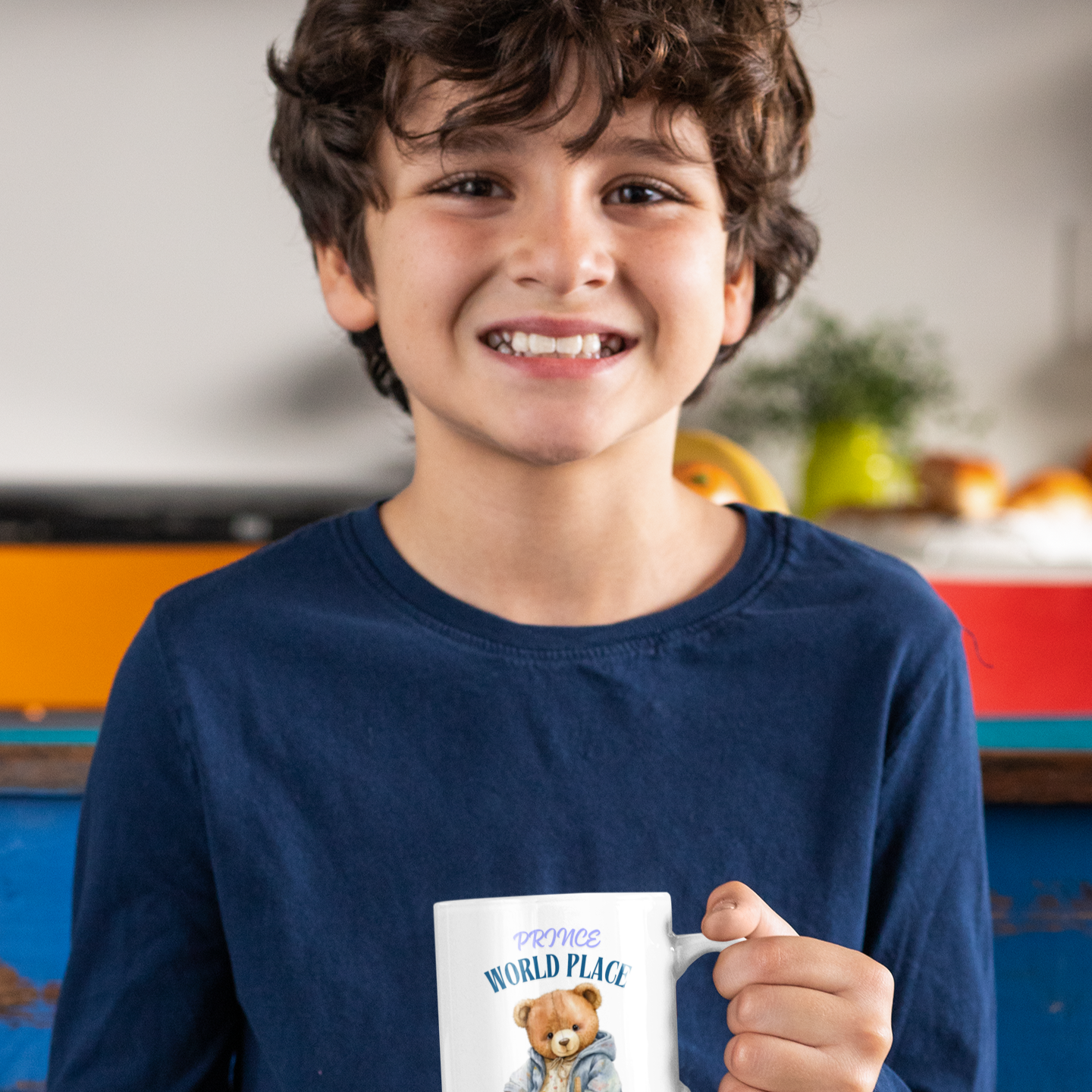 Prince World Place - Teddy Bear Boy Mug