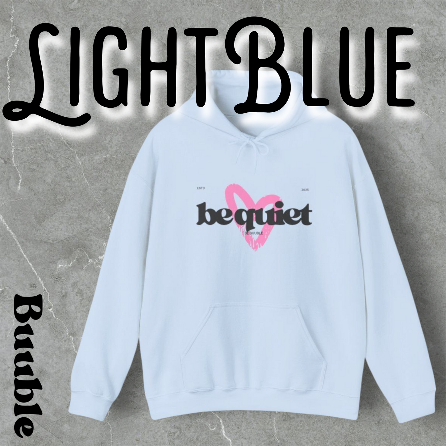 Be Quiet โ Say Less, Feel More Hoodie