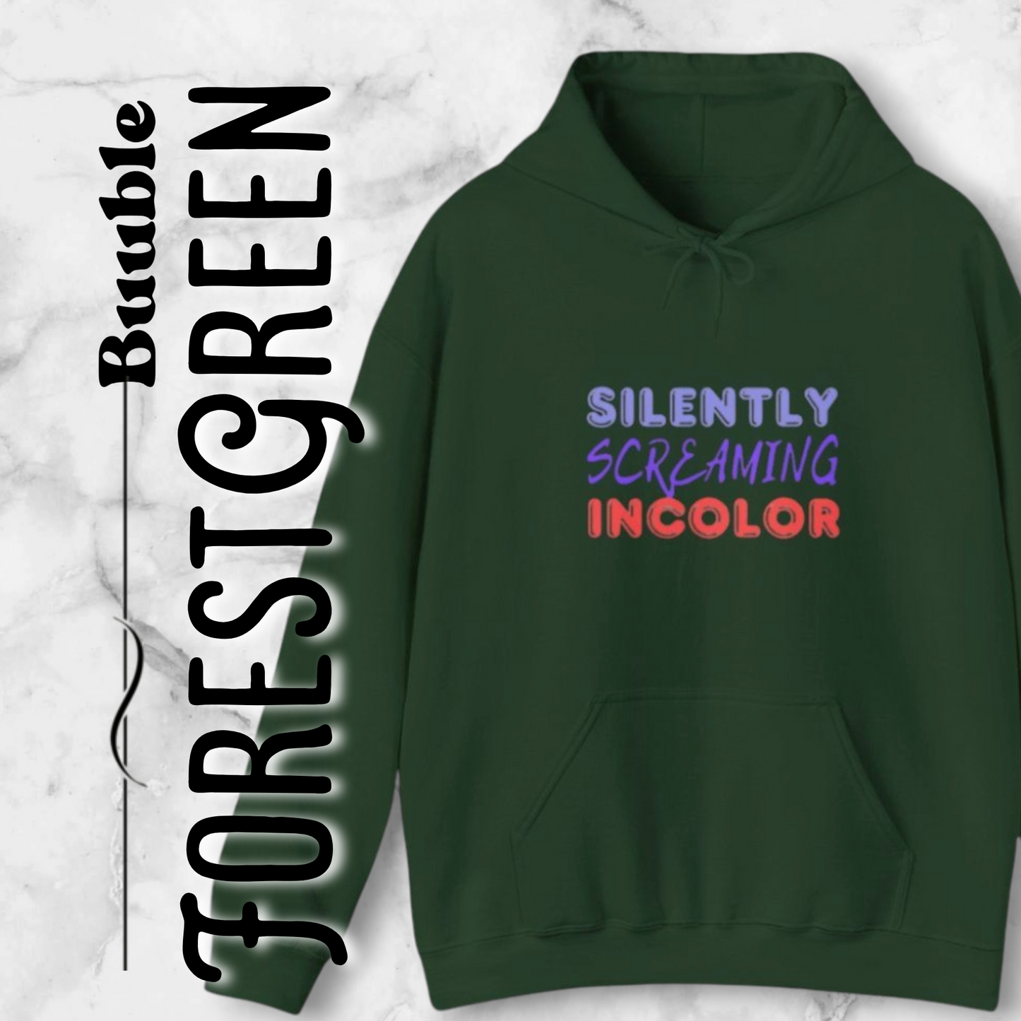 Silently Screaming in Color Sweatshirt – Quiet But Loud Statement