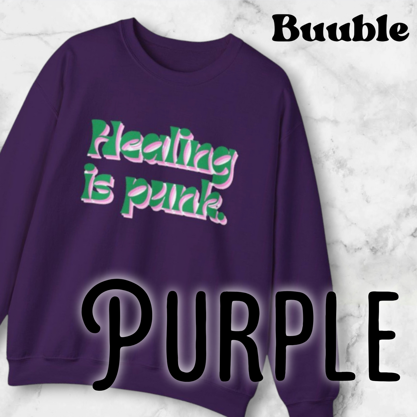 Healing Is Punk Sweatshirt – Raw Comfort & Loud Recovery