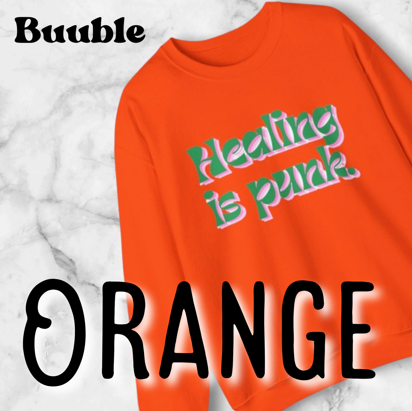 Healing Is Punk Sweatshirt – Raw Comfort & Loud Recovery