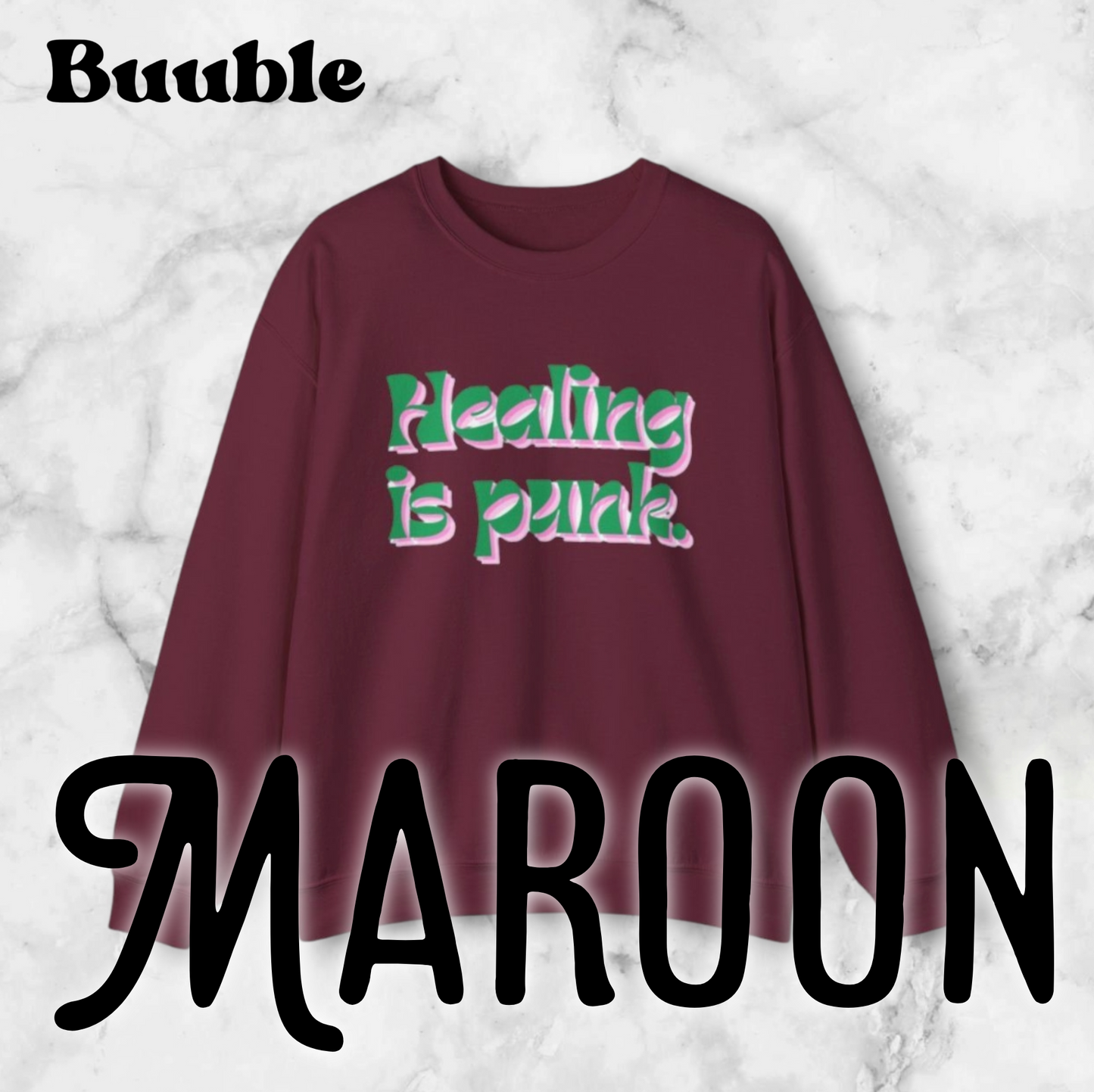 Healing Is Punk Sweatshirt – Raw Comfort & Loud Recovery