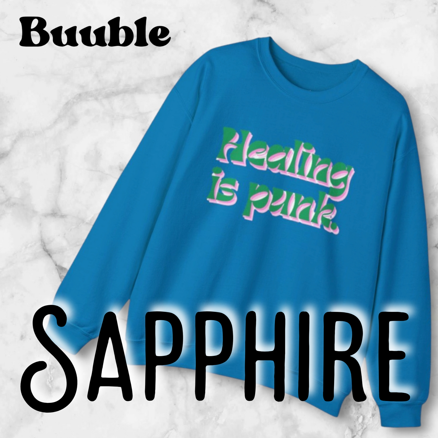 Healing Is Punk Sweatshirt – Raw Comfort & Loud Recovery