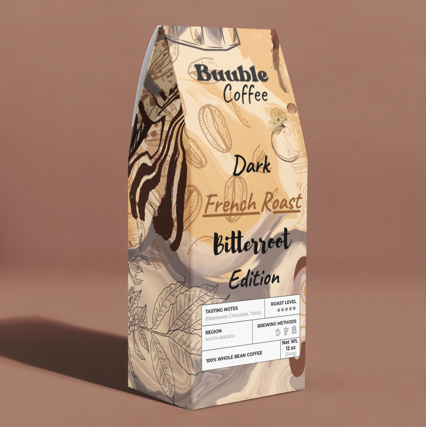 Bitterroot Buuble Coffee Blend - Dark French Roast Edition