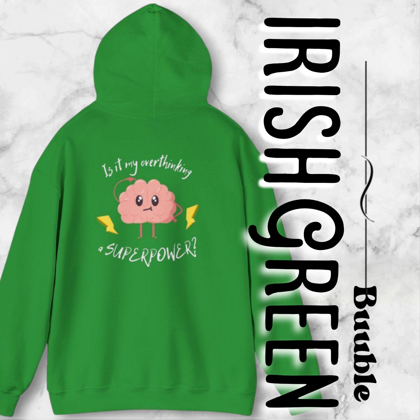 Cute Brain Hoodie – Is Overthinking My Superpower?™ – Soft, Cozy & Relatable