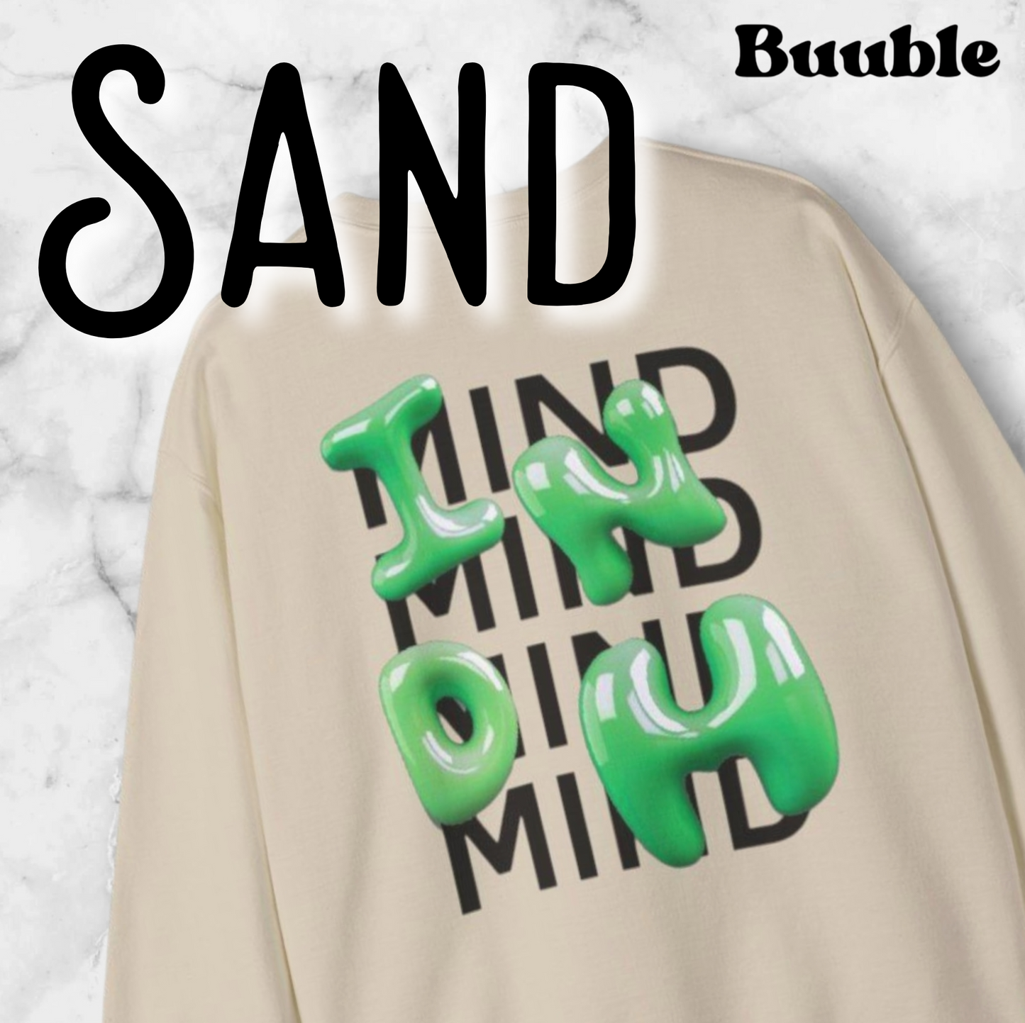INDM Green Bubble Letter Sweatshirt – Buuble Special Edition