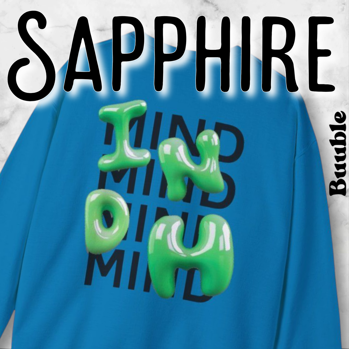 INDM Green Bubble Letter Sweatshirt – Buuble Special Edition