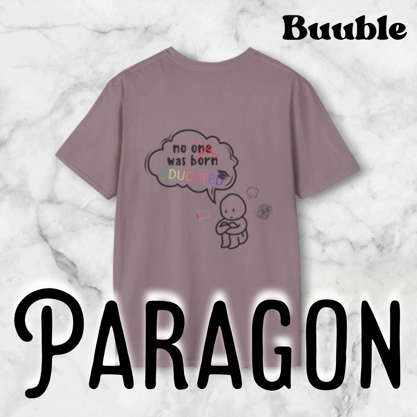 No One Was Born Educated – Mindful Sketch Tee