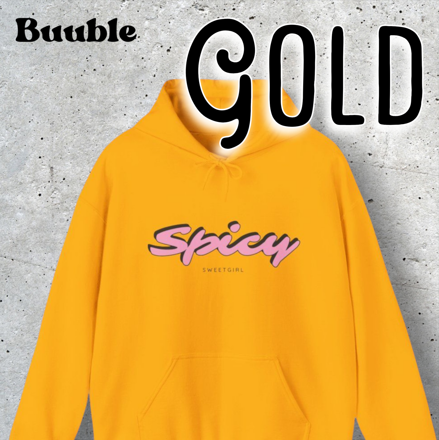 Spicy Sweetgirl ™ – Buuble Pink & Playful Letters Hoodie