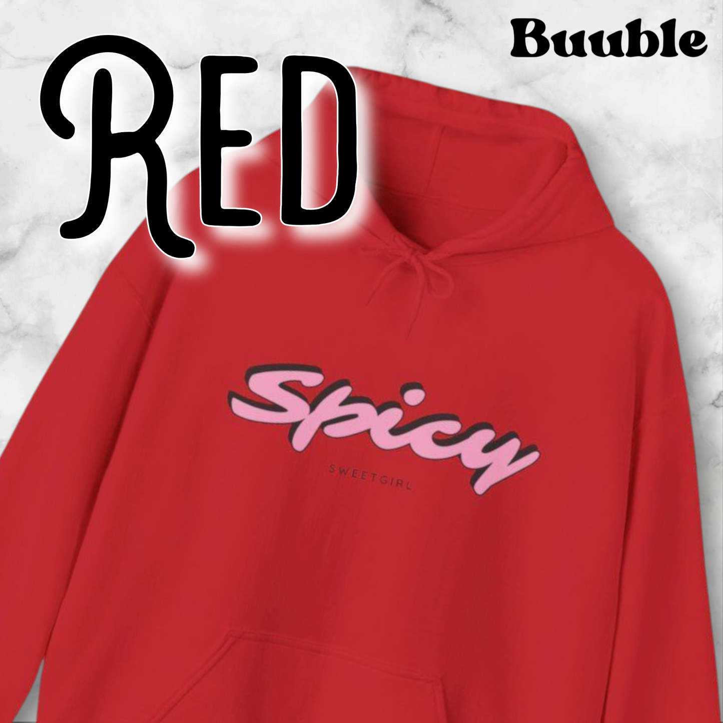Spicy Sweetgirl ™ – Buuble Pink & Playful Letters Hoodie