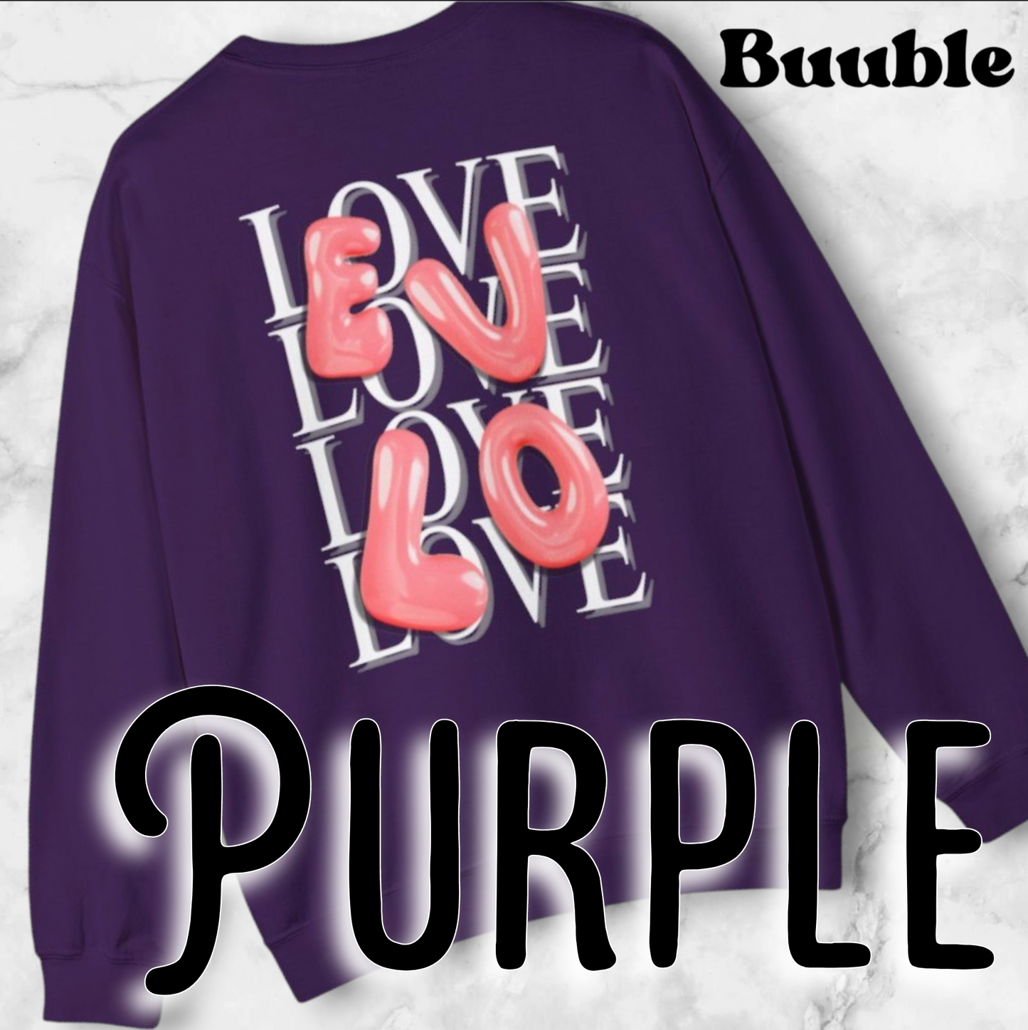 EVLO Bubble Red Letter Sweatshirt – Buuble Special Edition