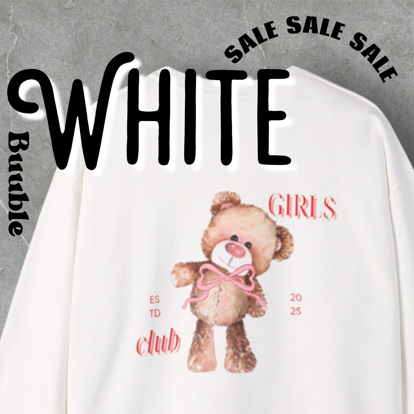 Girls Club 2025™ – Sweet & Strong Vibe | Buuble Teddy Hoodie