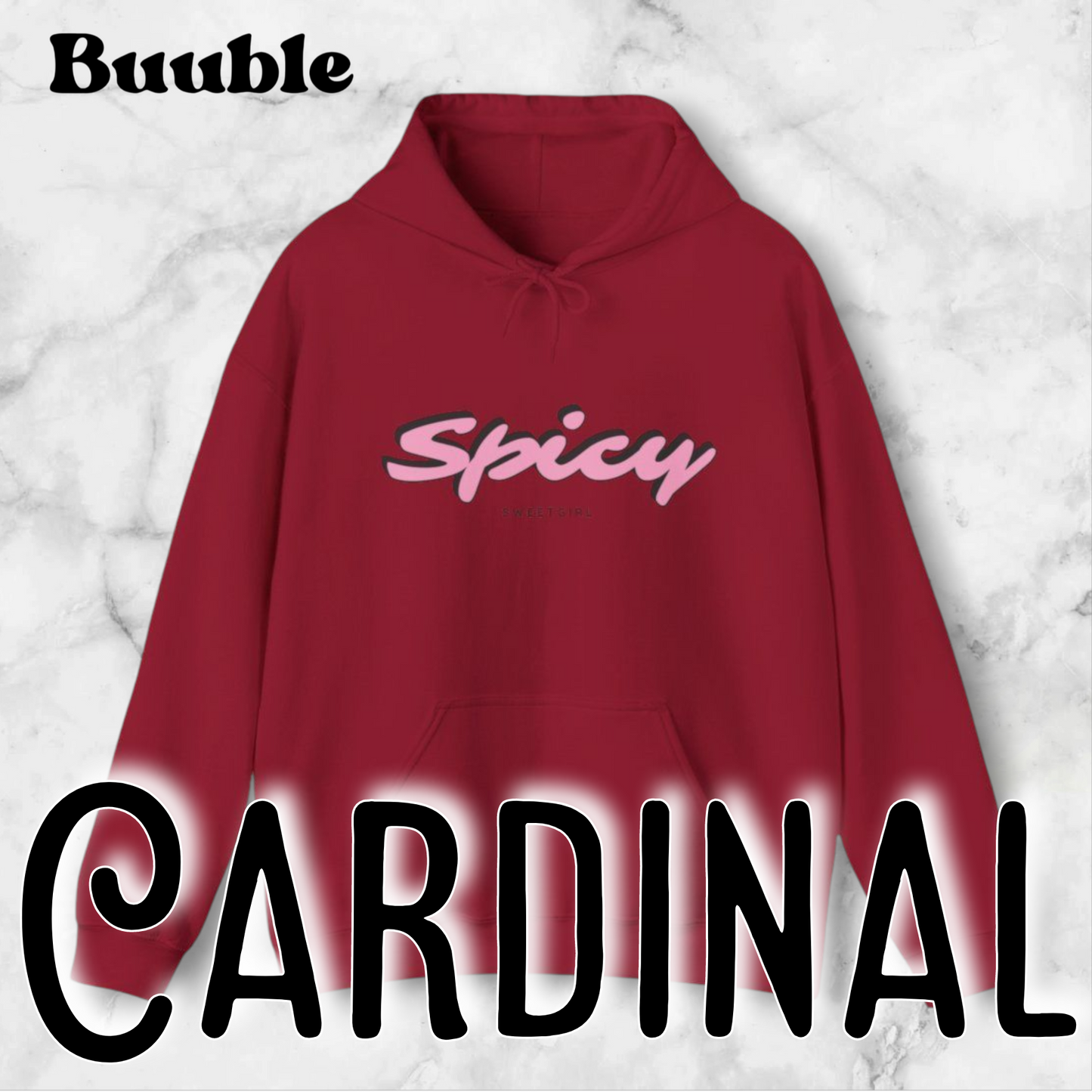 Spicy Sweetgirl ™ – Buuble Pink & Playful Letters Hoodie