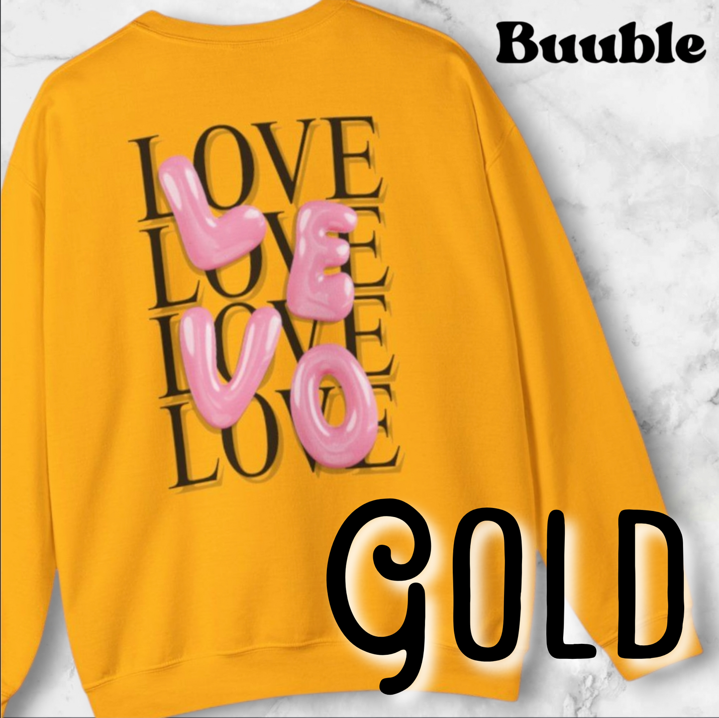 LEVO Bubble Pink Letter – Buuble Cute Sweatshirt