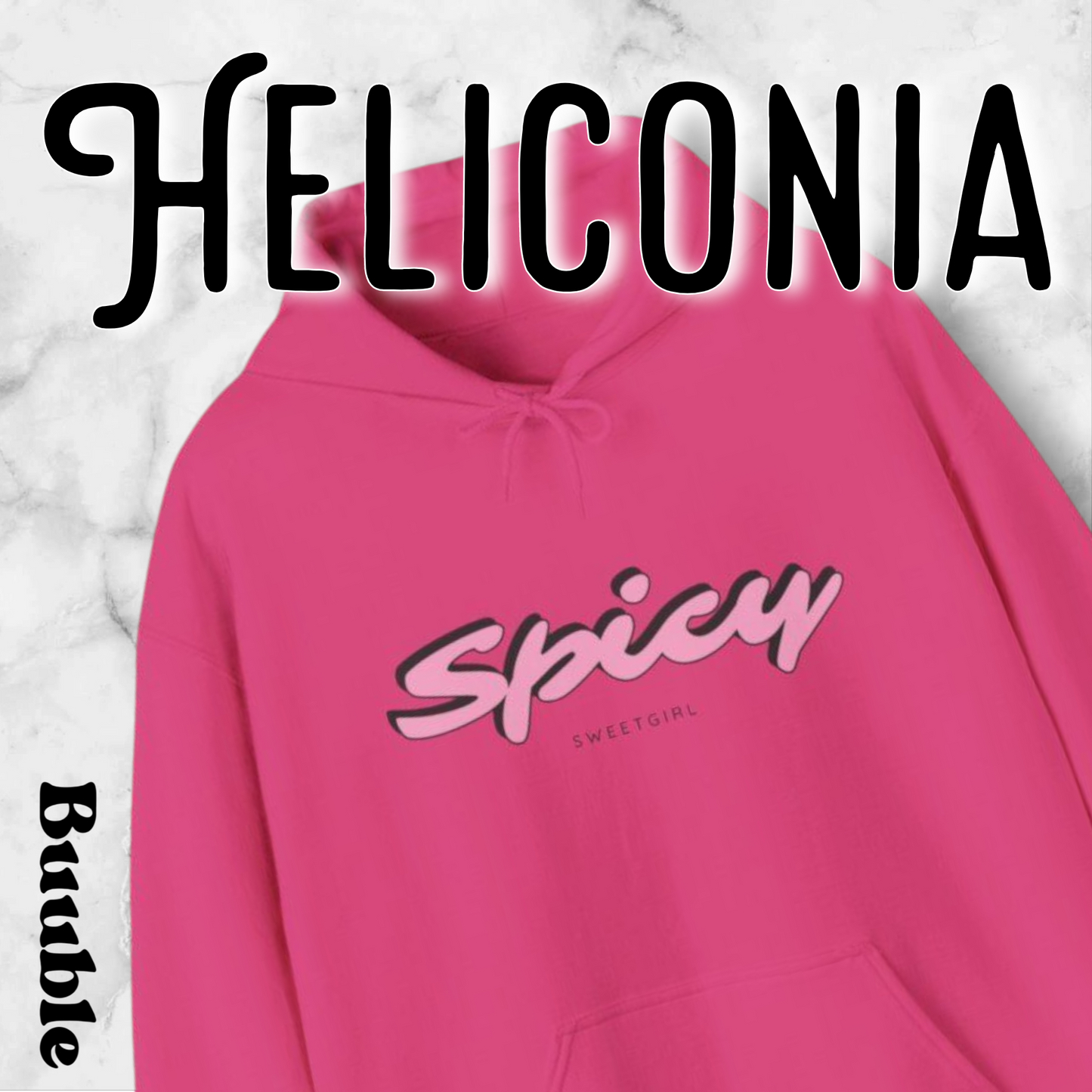 Spicy Sweetgirl ™ – Buuble Pink & Playful Letters Hoodie