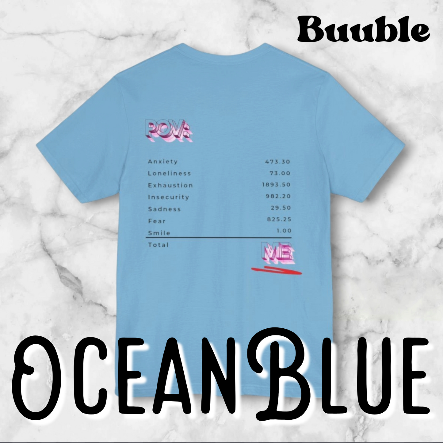 POV: ME Receipt T-shirt - Mental Health Edition | Buuble