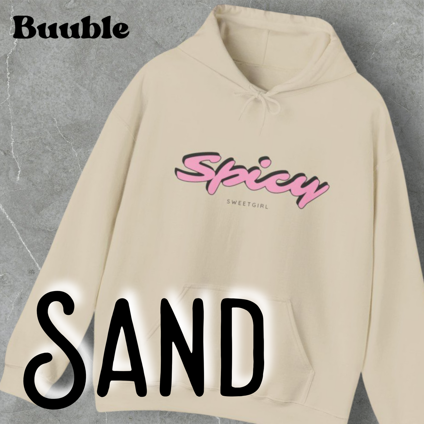 Spicy Sweetgirl ™ – Buuble Pink & Playful Letters Hoodie