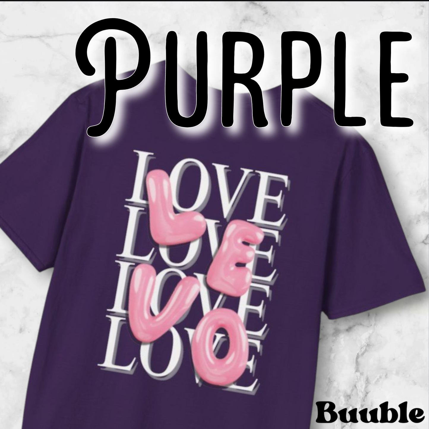LEVO Bubble Pink Letter T-Shirt – Buuble Special Glossy