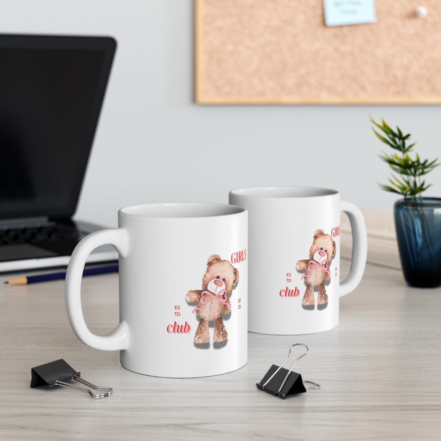 Coffee Mug with Teddy Bear - Cute Girls Club