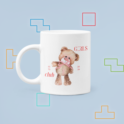 Coffee Mug with Teddy Bear - Cute Girls Club