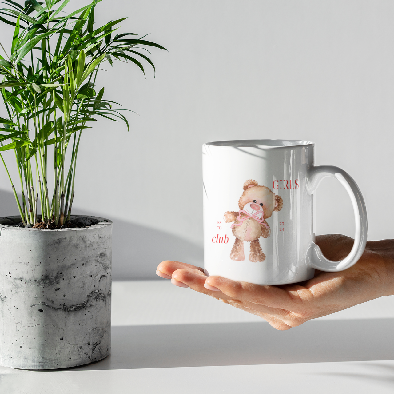 Coffee Mug with Teddy Bear - Cute Girls Club