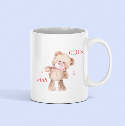 Coffee Mug with Teddy Bear - Cute Girls Club