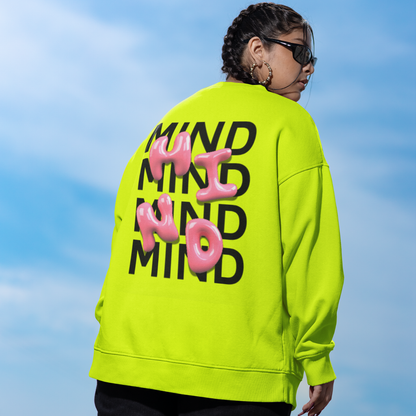 MIND Bubble Pink Glossy Sweatshirt – Buuble Special Design
