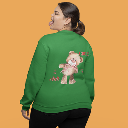 Girls Club 2025™ – Sweet & Strong Vibe | Buuble Teddy Hoodie