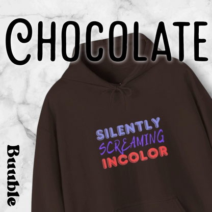 Silently Screaming in Color Sweatshirt – Quiet But Loud Statement
