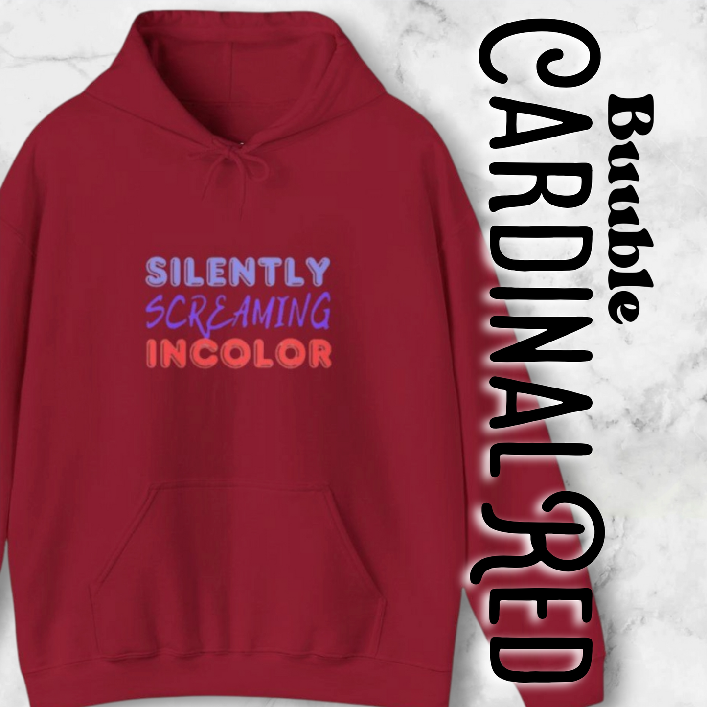Silently Screaming in Color Sweatshirt – Quiet But Loud Statement