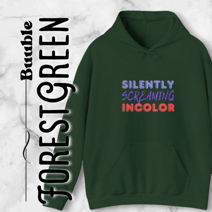 Silently Screaming in Color Sweatshirt – Quiet But Loud Statement