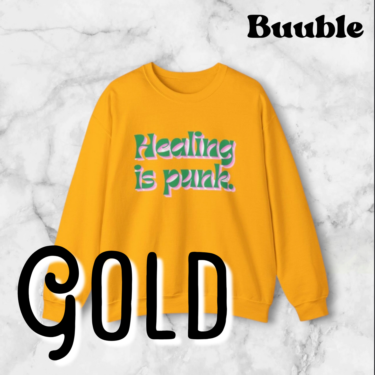 Healing Is Punk Sweatshirt – Raw Comfort & Loud Recovery