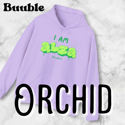 I AM ALZA Hoodie – Neon Graffiti Style | Buuble Original