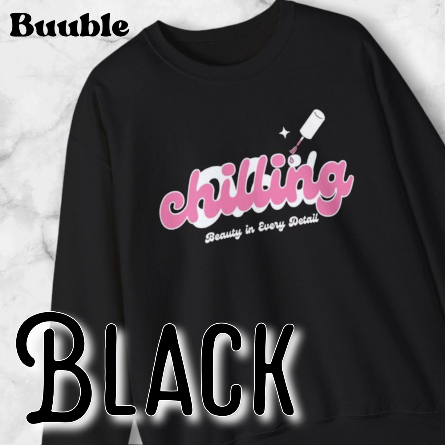 Chilling – Beauty in Every Detail | Buuble Cozy Sweatshirt