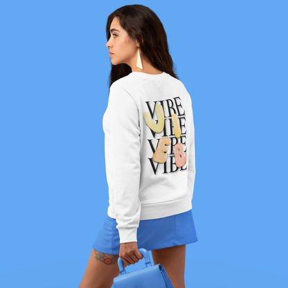 VIBE Bubble Yellow&Orange Letters Sweatshirt | Buuble
