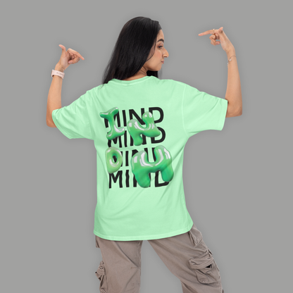 MIND 3D Green Letter – Statement T-shirt | Buuble