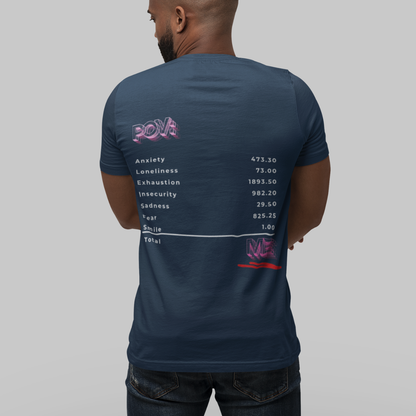 POV: ME Receipt T-shirt - With Mental Health Emotions | Buuble