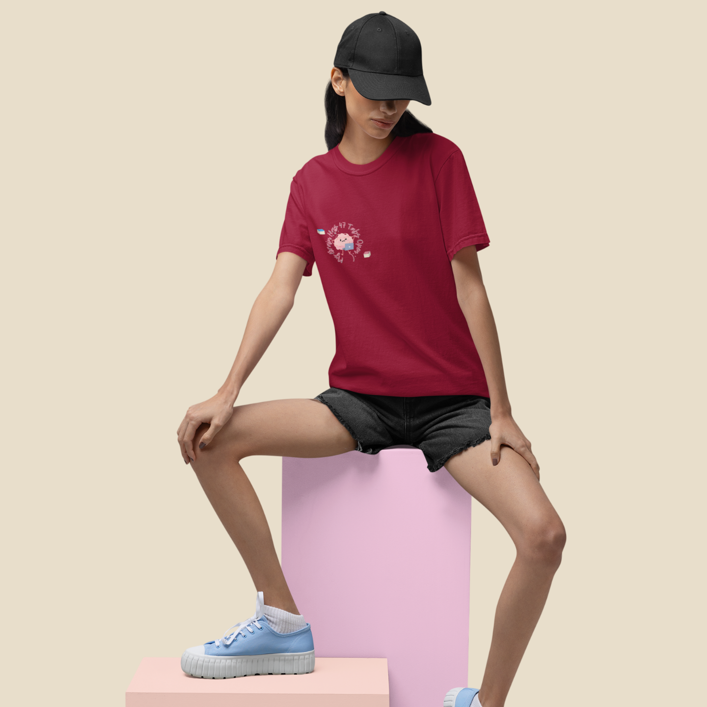 My Brain Has 47 Tabs Open T-Shirt Handwriting | Buuble