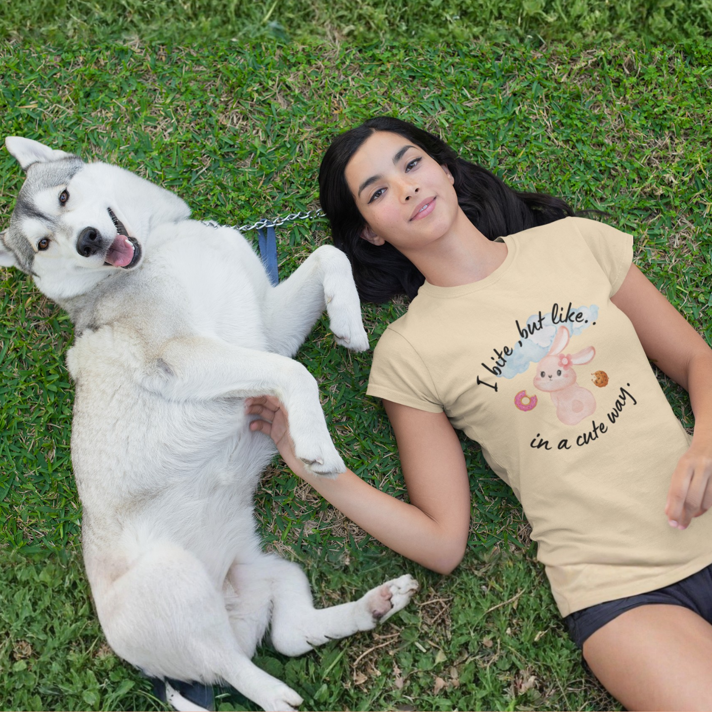 I Bite, But Like… In a Cute Way™ – Cute Buuble Bunny T-shirt