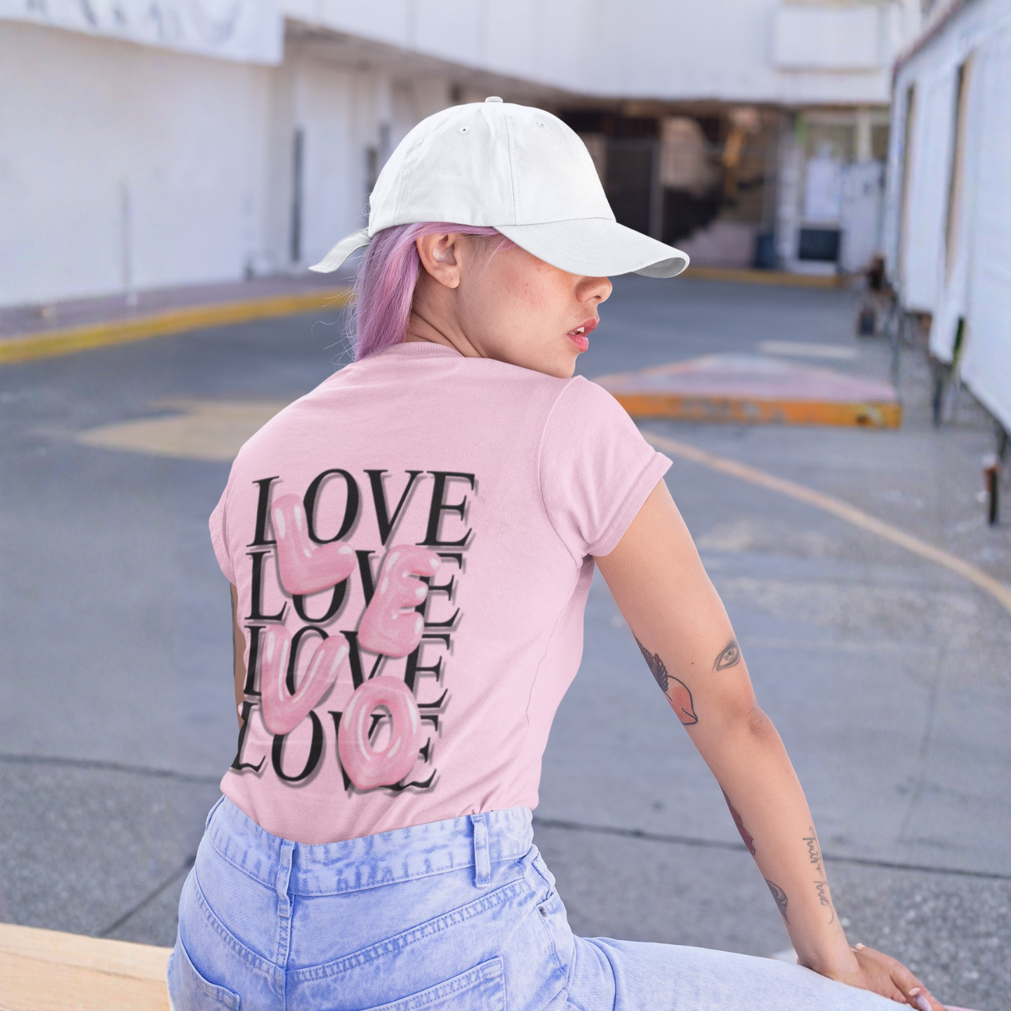 LEVO Bubble Pink Letter T-Shirt – Buuble Special Glossy