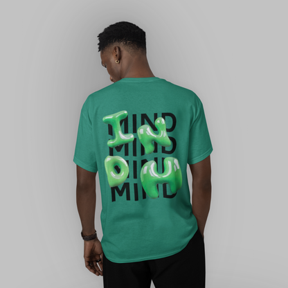 MIND 3D Green Letter – Statement T-shirt | Buuble