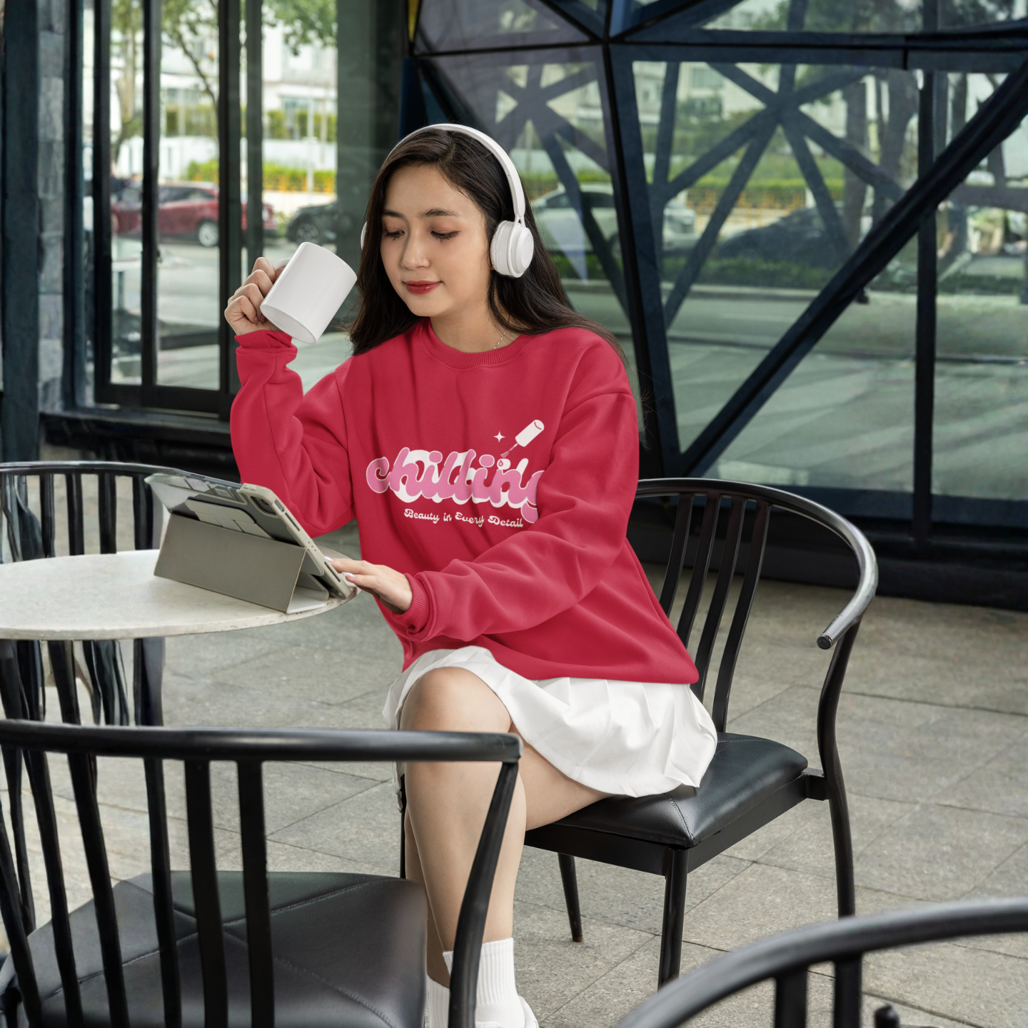Chilling – Beauty in Every Detail | Buuble Cozy Sweatshirt