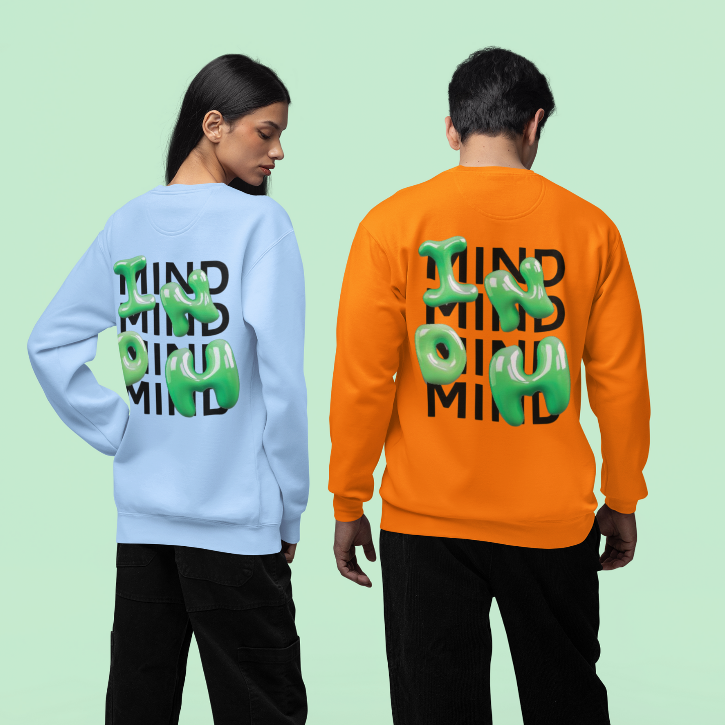 INDM Green Bubble Letter Sweatshirt – Buuble Special Edition