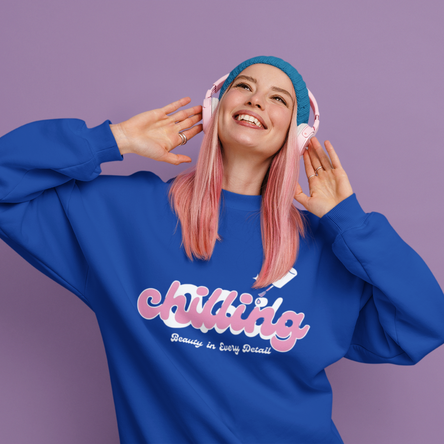 Chilling – Beauty in Every Detail | Buuble Cozy Sweatshirt