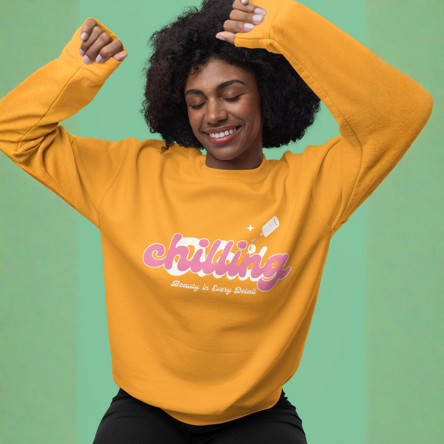 Chilling – Beauty in Every Detail | Buuble Cozy Sweatshirt