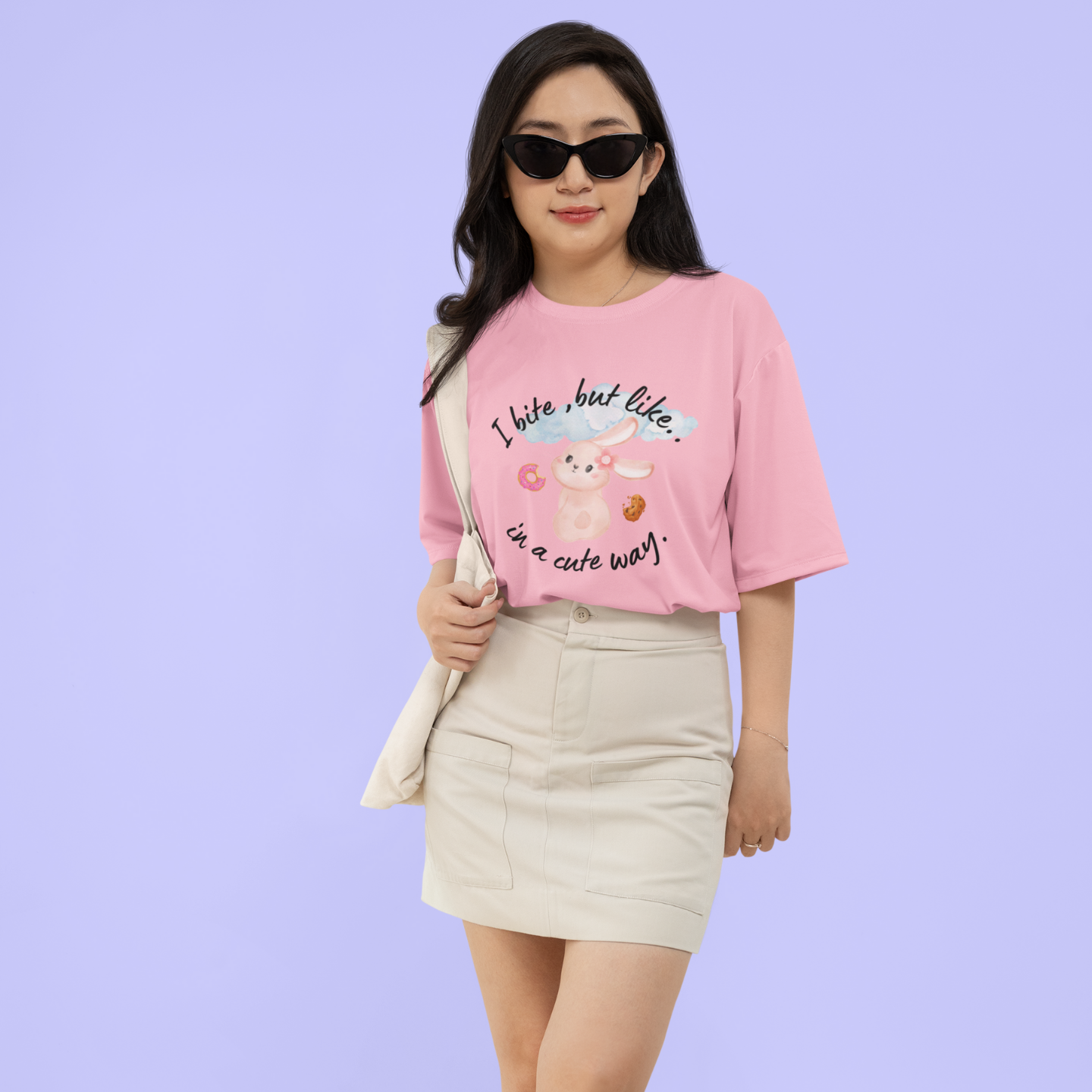 I Bite, But Like… In a Cute Way™ – Cute Buuble Bunny T-shirt