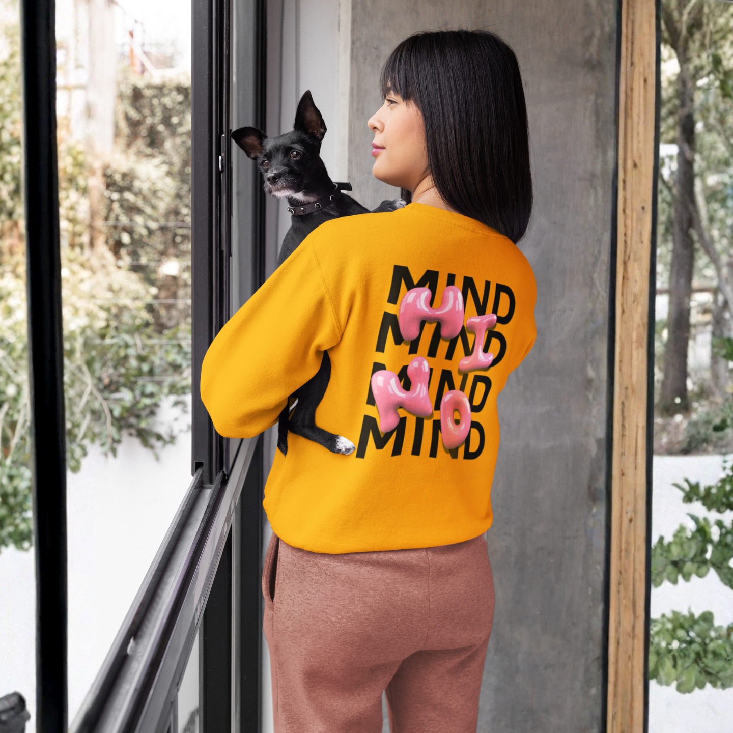 MIND Bubble Pink Glossy Sweatshirt – Buuble Special Design