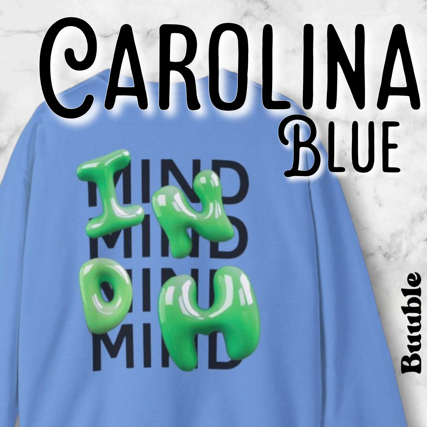 INDM Green Bubble Letter Sweatshirt – Buuble Special Edition