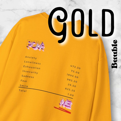 POV : ME Receipt™ - Emotionally Cool Sweatshirt - by Buuble