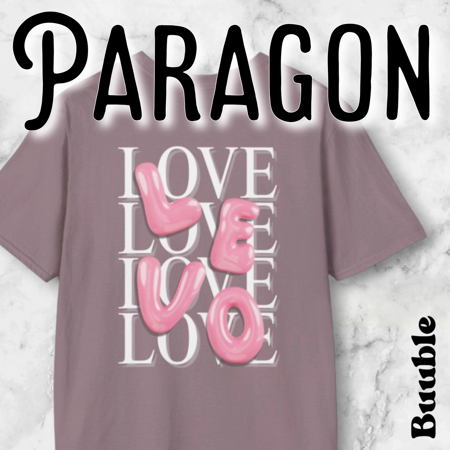 LEVO Bubble Pink Letter T-Shirt – Buuble Special Glossy